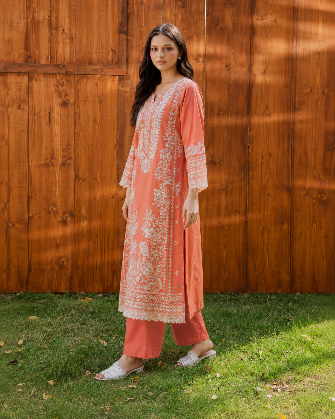 SAPPHIRE 2 PIECE LAWN SUIT