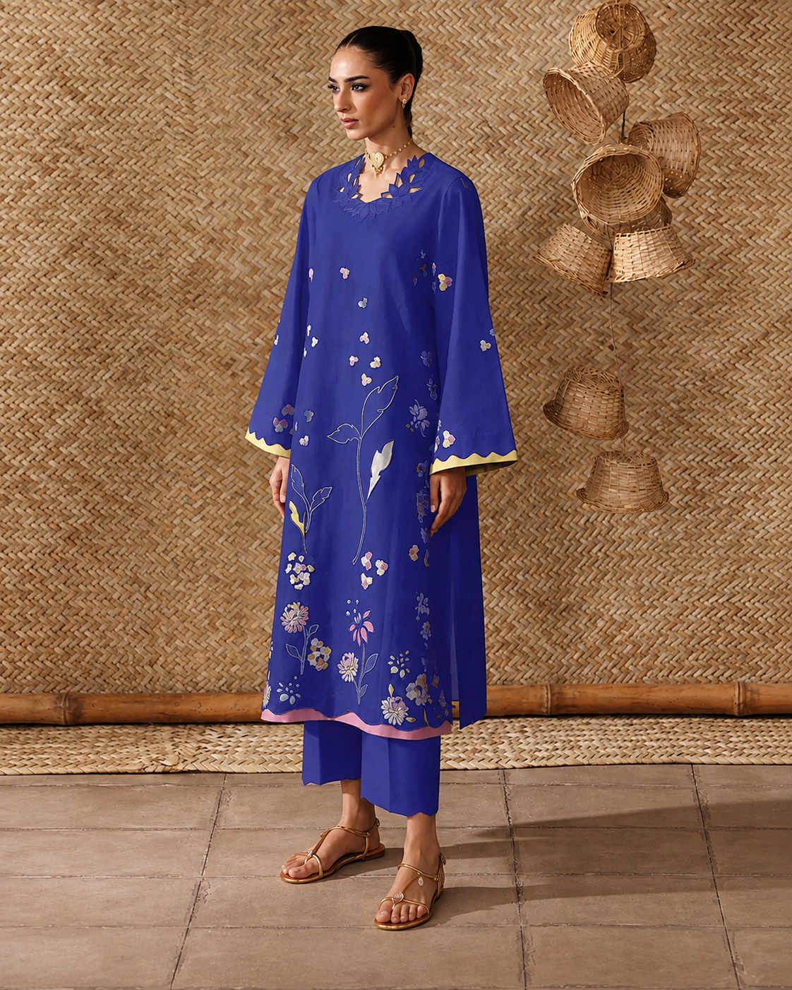 SAPPHIRE 2 PIECE LAWN SUIT