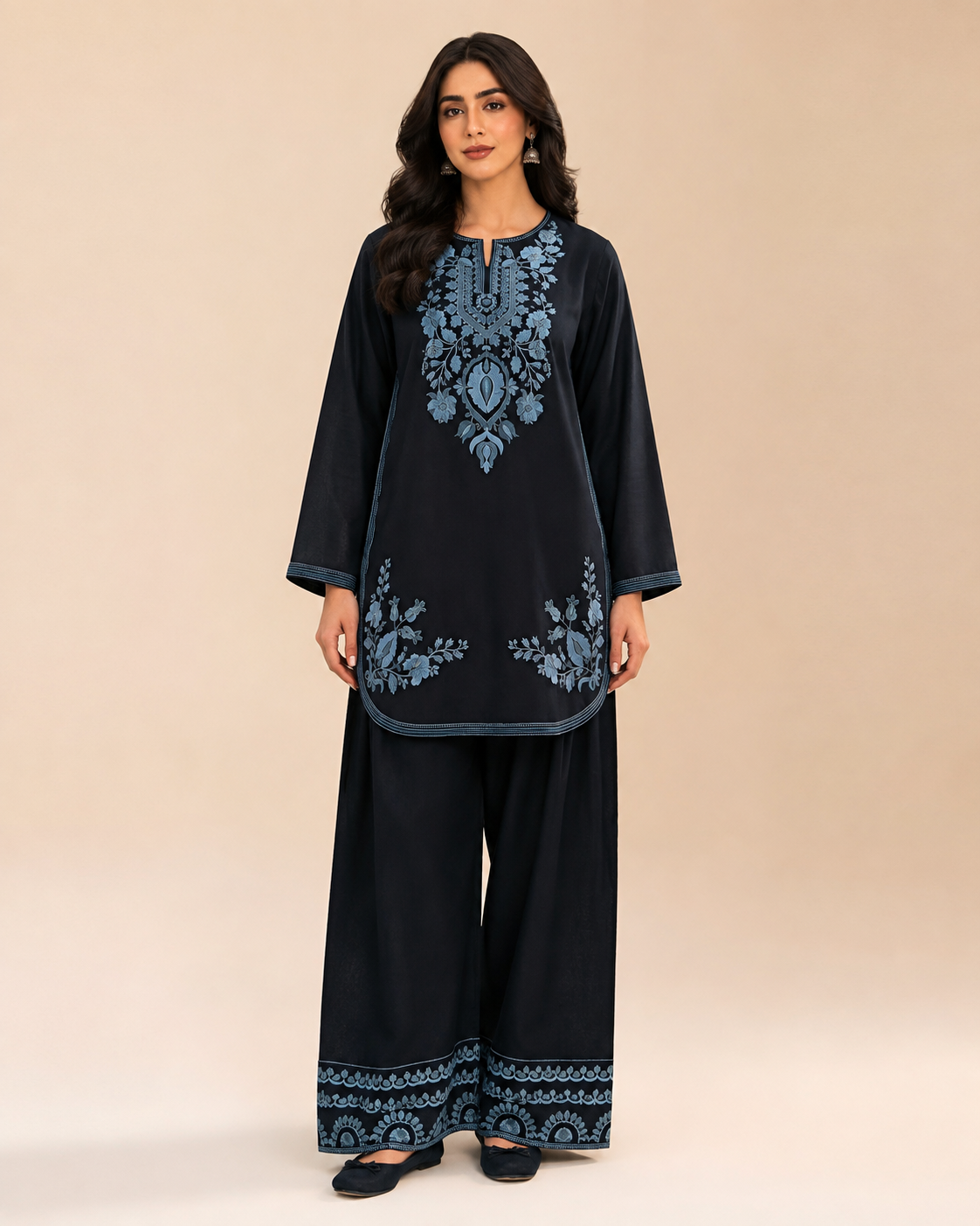 SAPPHIRE 2 PIECE LAWN SUIT