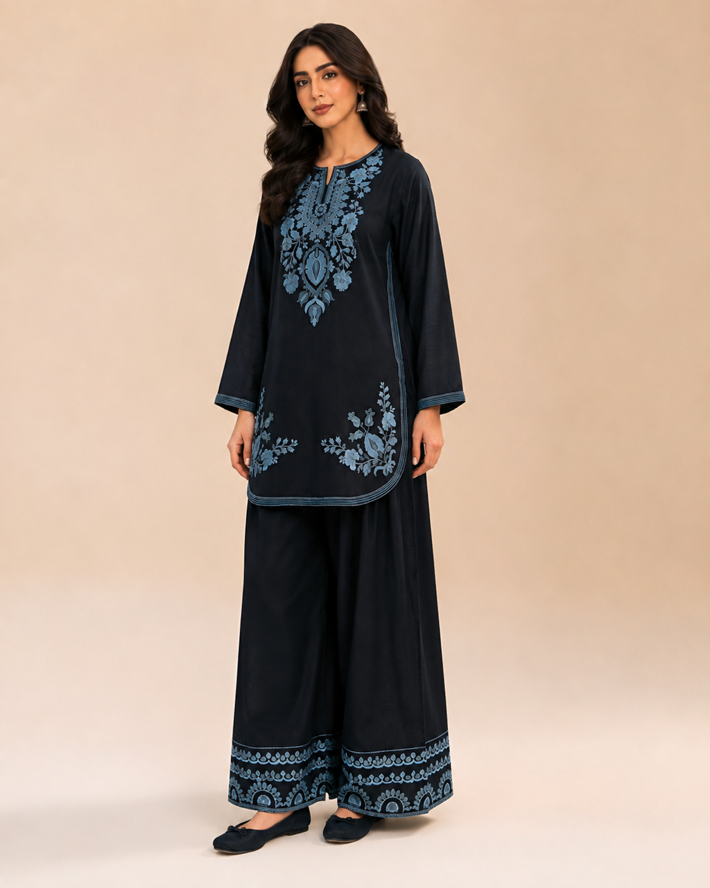 SAPPHIRE 2 PIECE LAWN SUIT