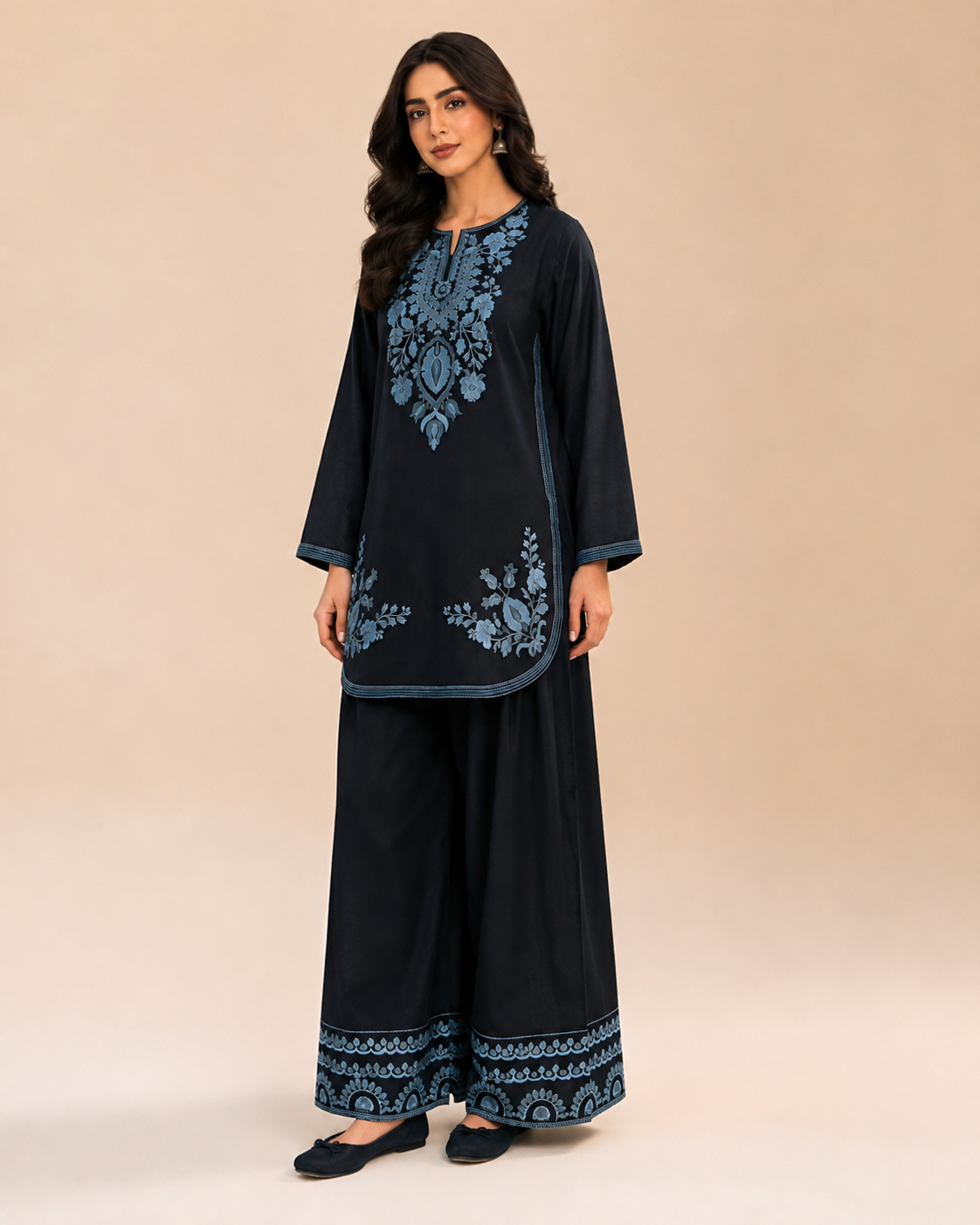 SAPPHIRE 2 PIECE LAWN SUIT