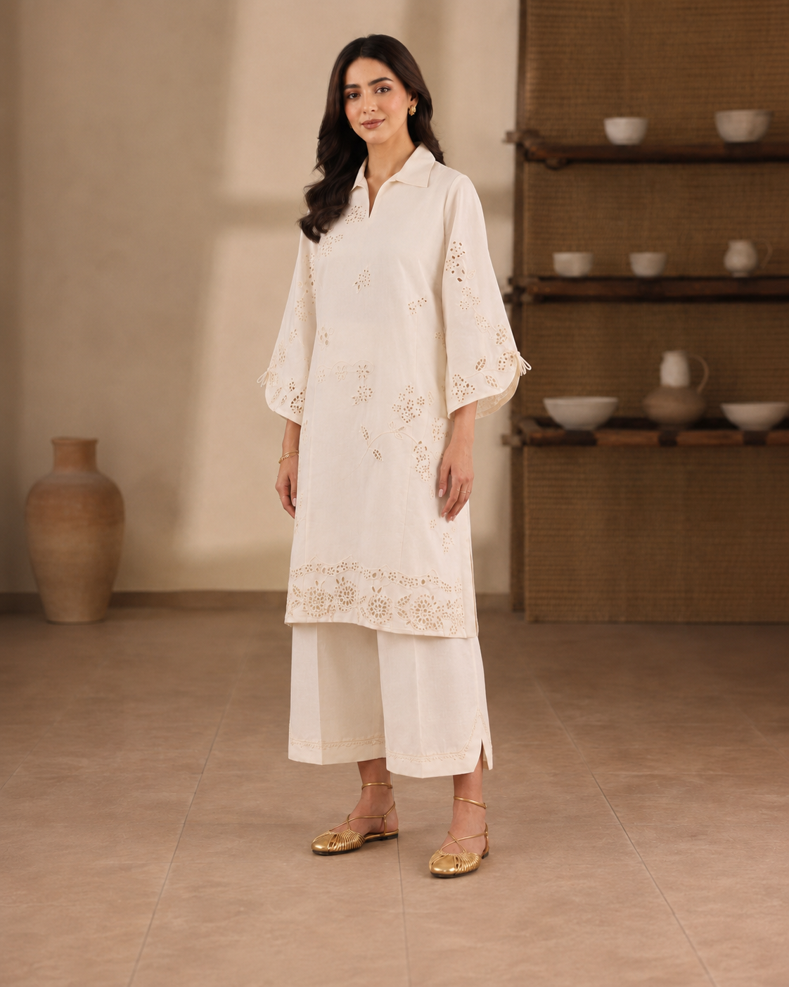 SAPPHIRE 2 PIECE LAWN SUIT