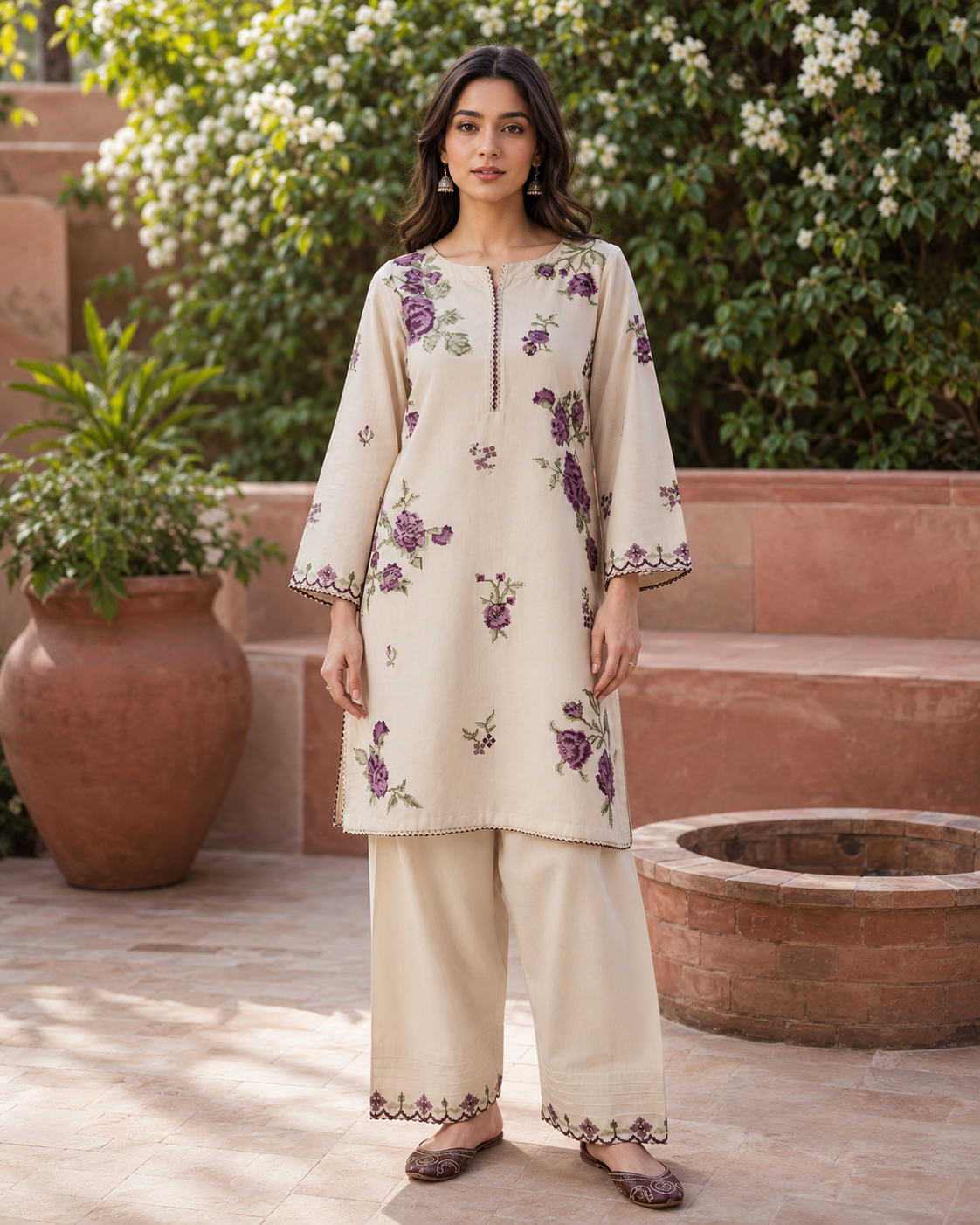 SAPPHIRE 2 PIECE LAWN SUIT