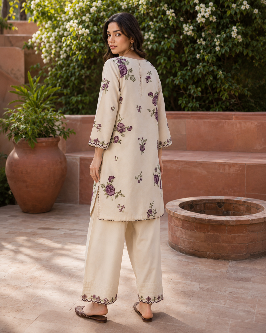 SAPPHIRE 2 PIECE LAWN SUIT