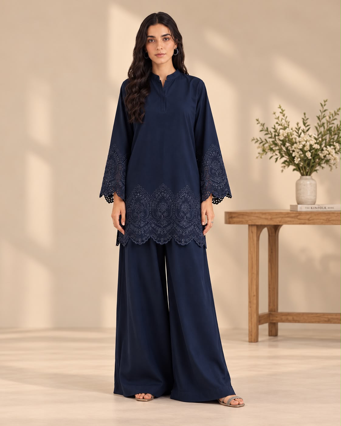 Midnight Blue Linen Co-ord set