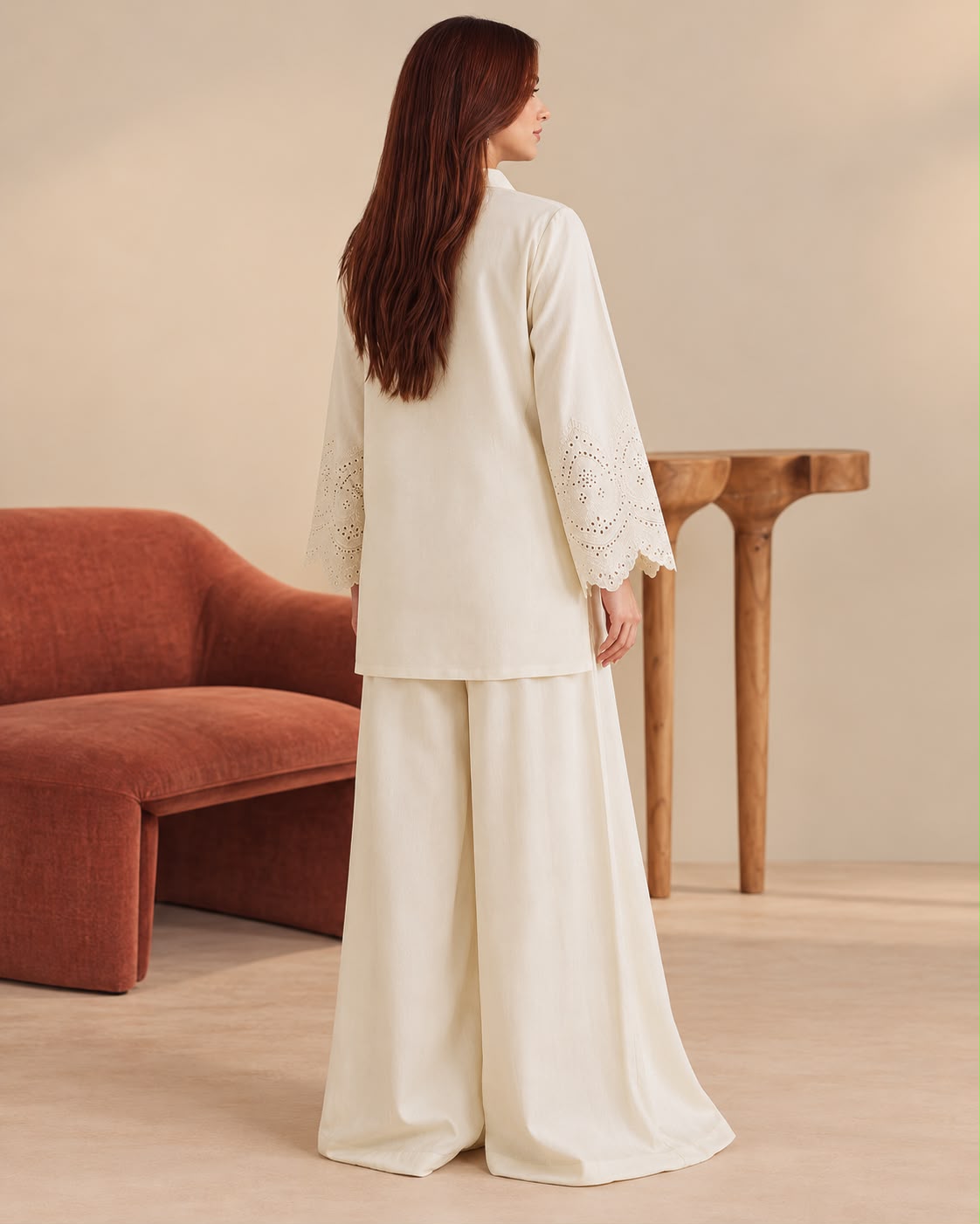 Ivory Dusk Linen Co-ord set