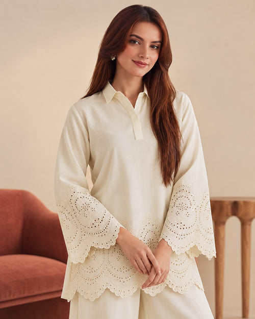 Ivory Dusk Linen Co-ord set