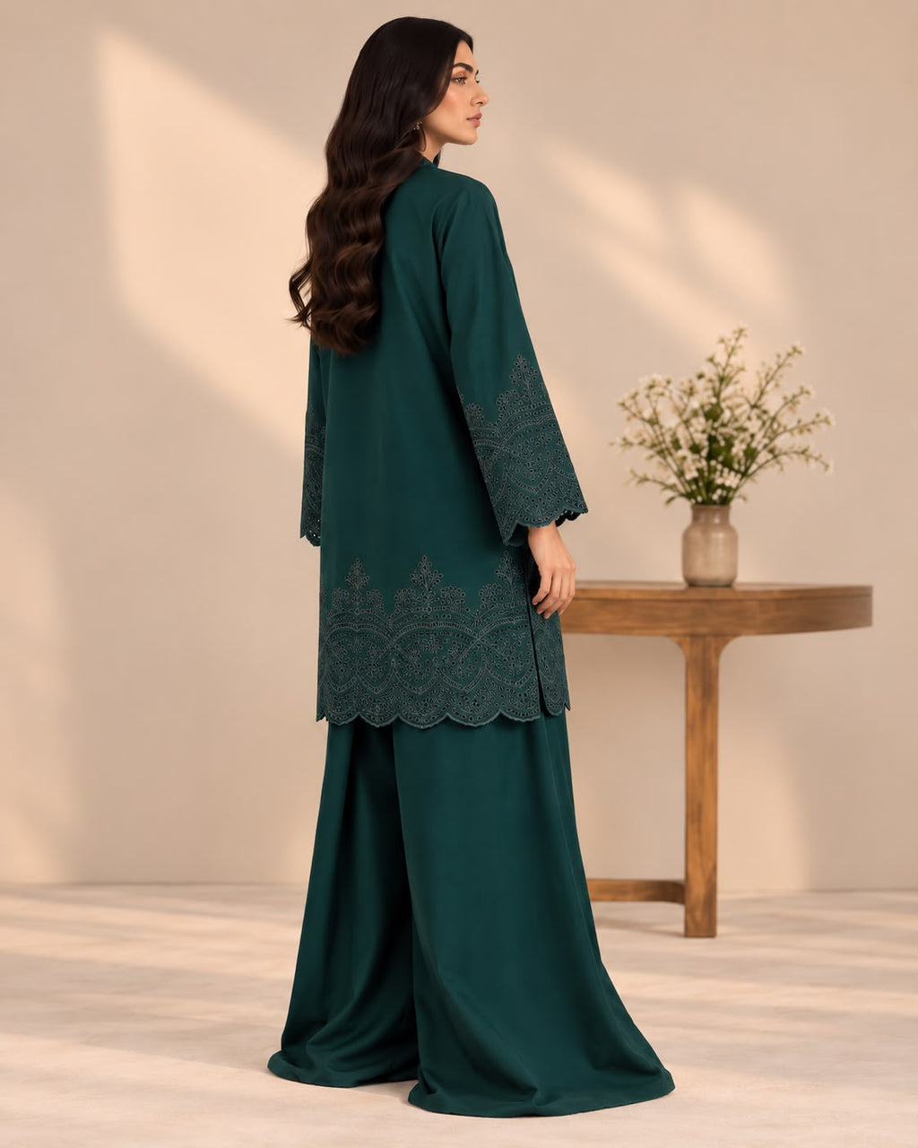 Olive Green Linen Co-ord set