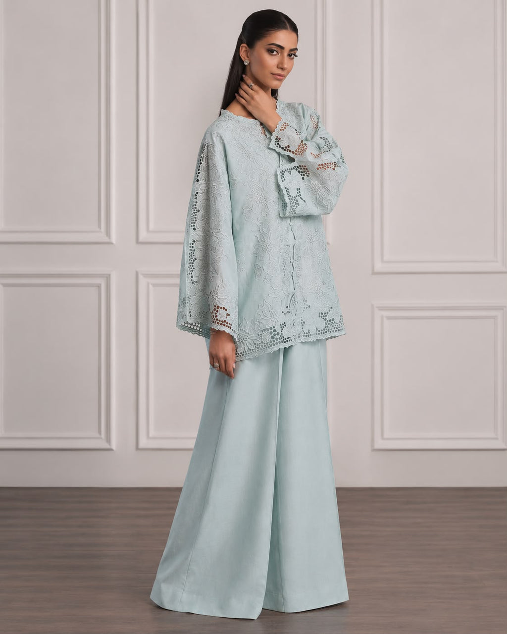 Serene Blue Linen co-ord set