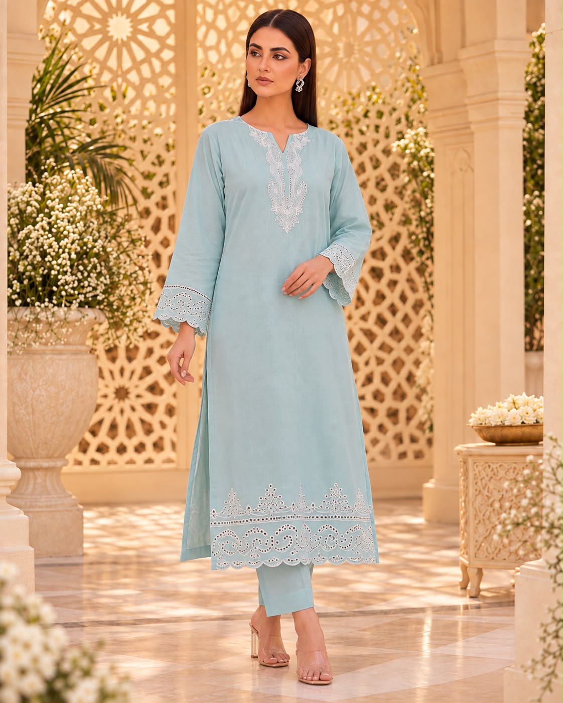 Sea Mist Linen Suit