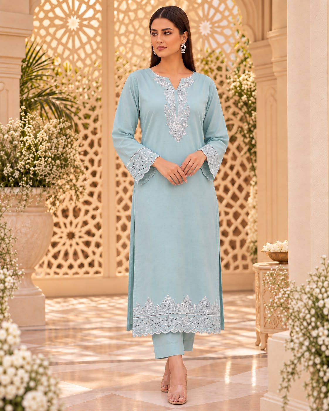 Sea Mist Linen Suit