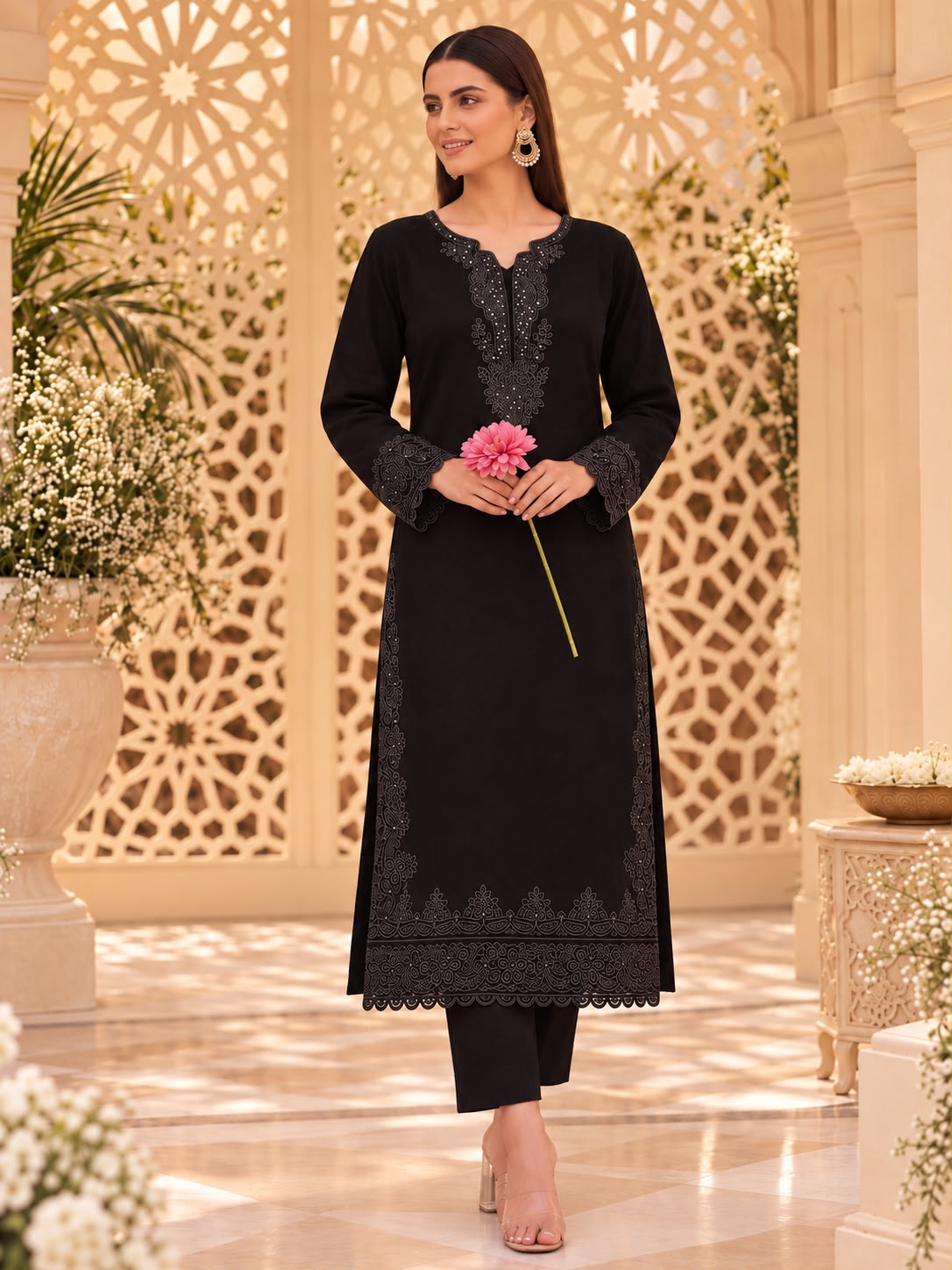 Black Orchid Linen Suit