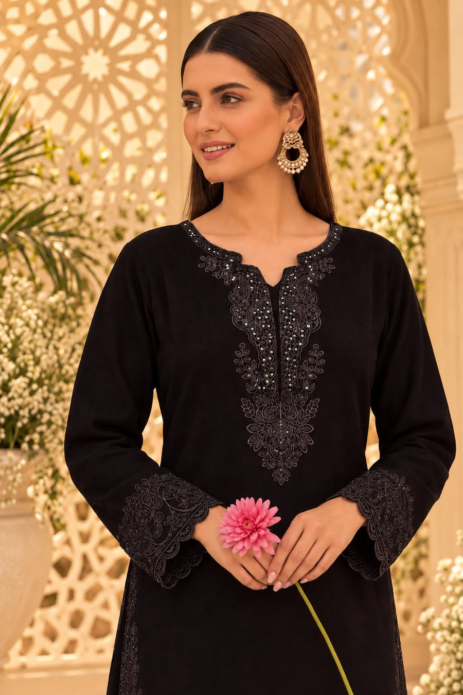 Black Orchid Linen Suit