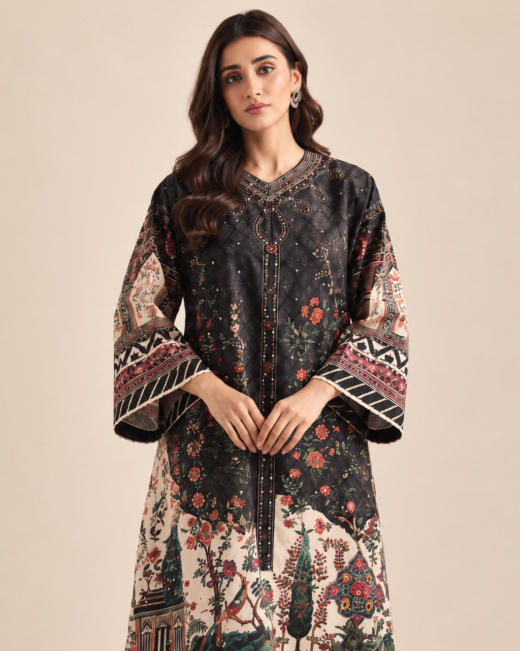 Imperial Mosaic ETHNC Linen Kaftan