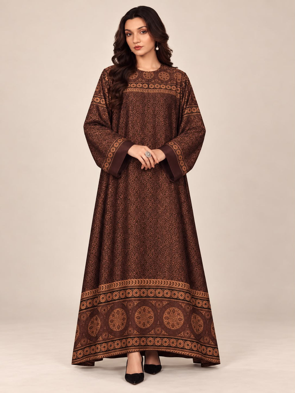 Shop Mumtaz Royal Tapestry Linen Kaftan