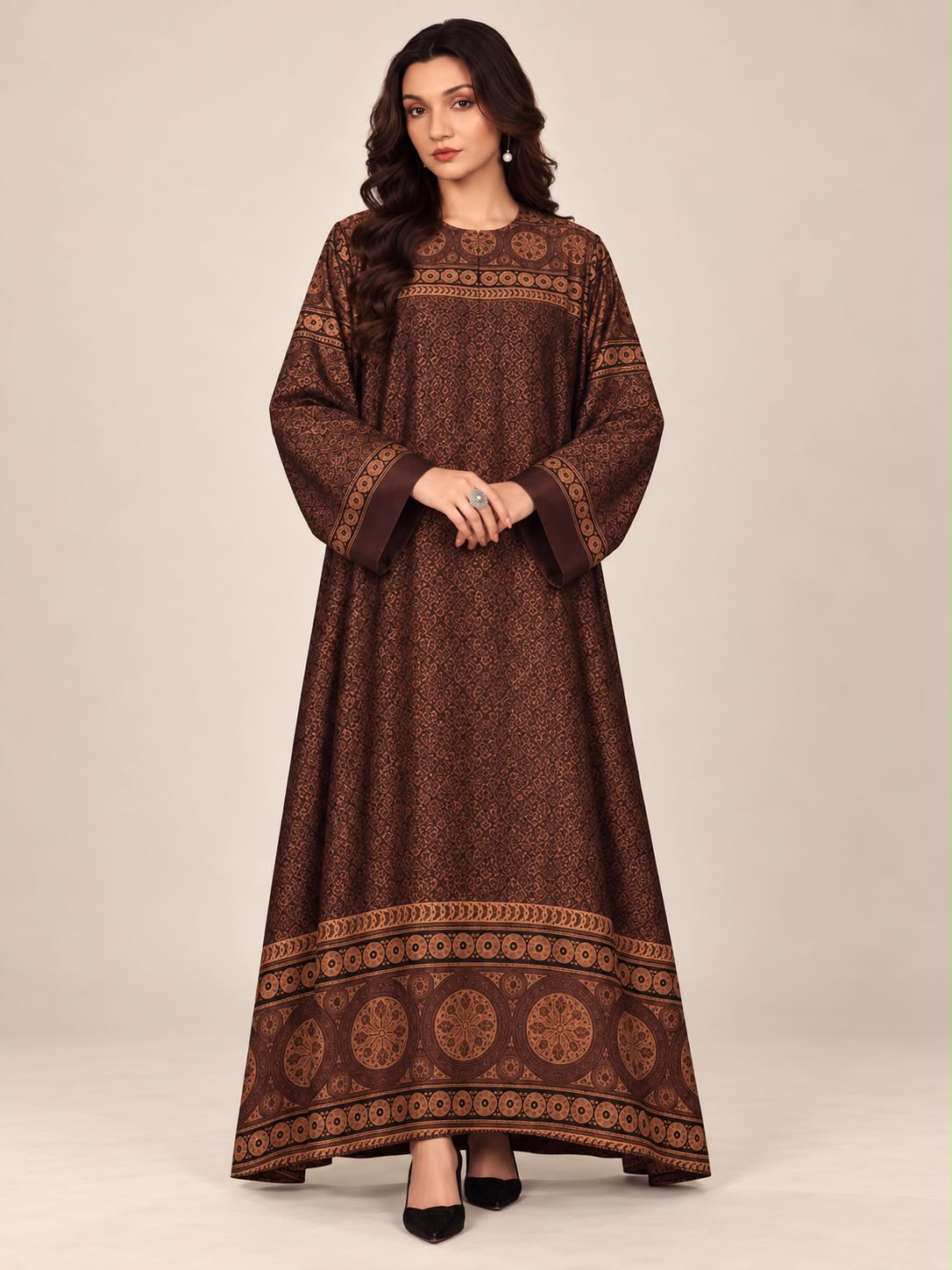 Shop Mumtaz Royal Tapestry Linen Kaftan