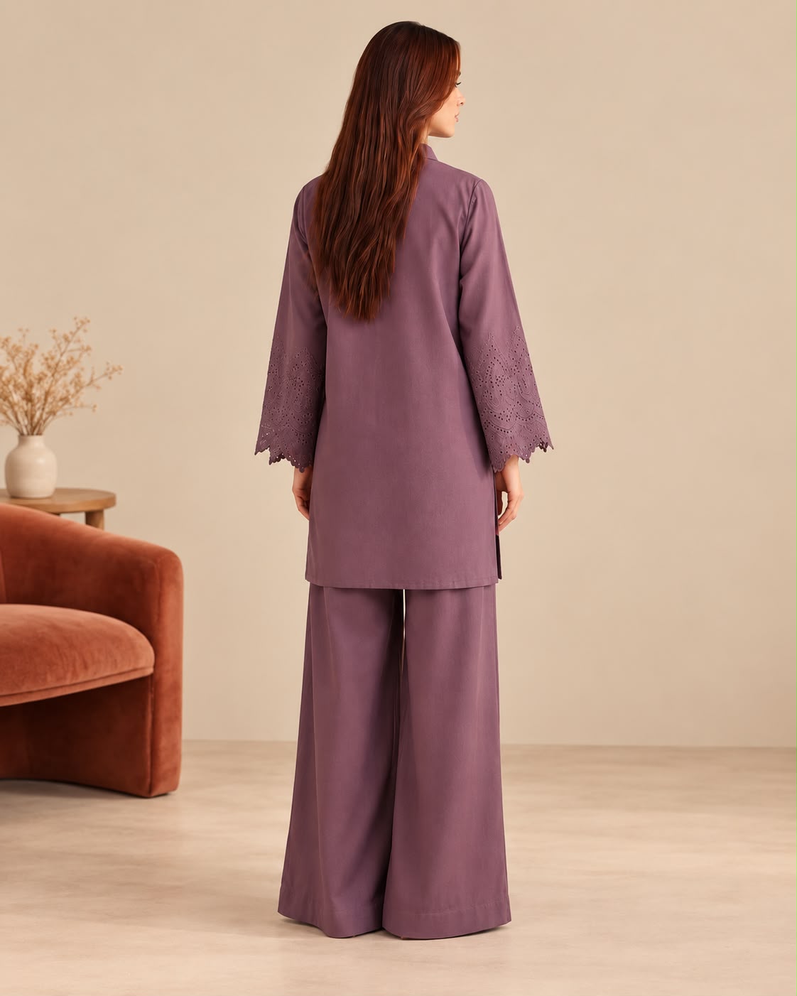 Mauve Mist Linen Co-ord set