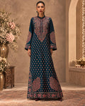 Zainab Chotani- Teal Paisley One- Piece Kaftan